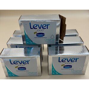 Lot of 7 Lever 2000 Original with Vaseline Bar Soap Perfectly Fresh